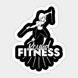 Workout with drumsticks - Pound Fitness Sticker